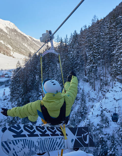 für Adrenalinjunkies Der Ischgl Skyfly